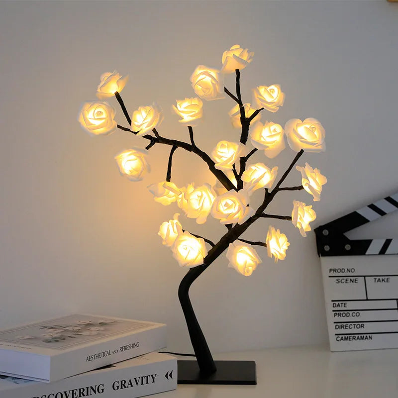 LED Rozenblad Tafel Lamp