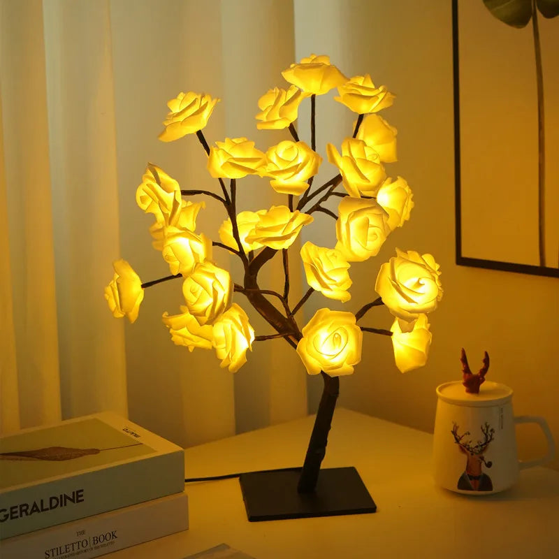 LED Rozenblad Tafel Lamp