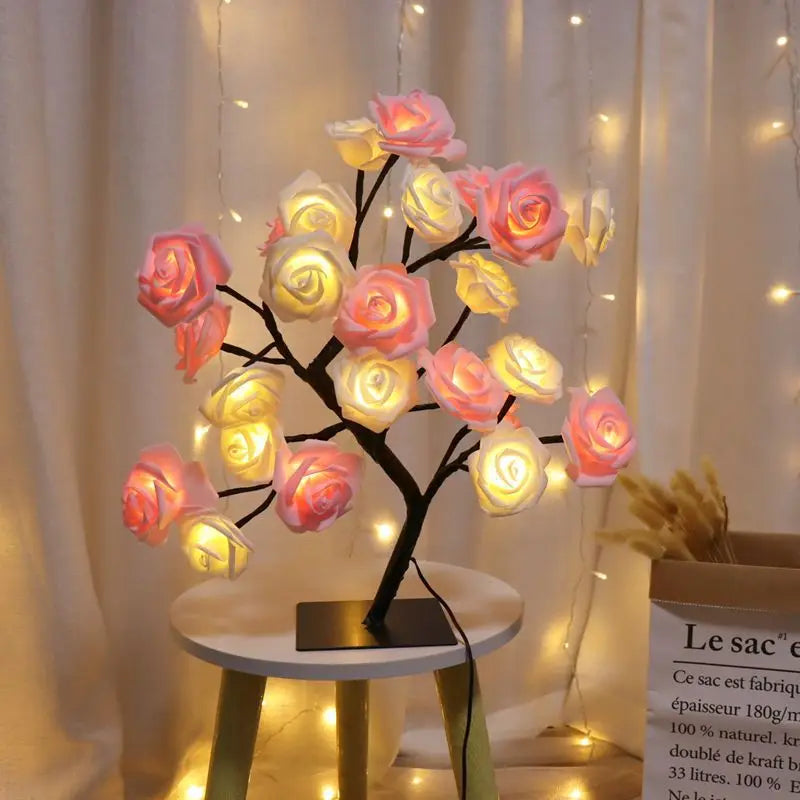 LED Rozenblad Tafel Lamp
