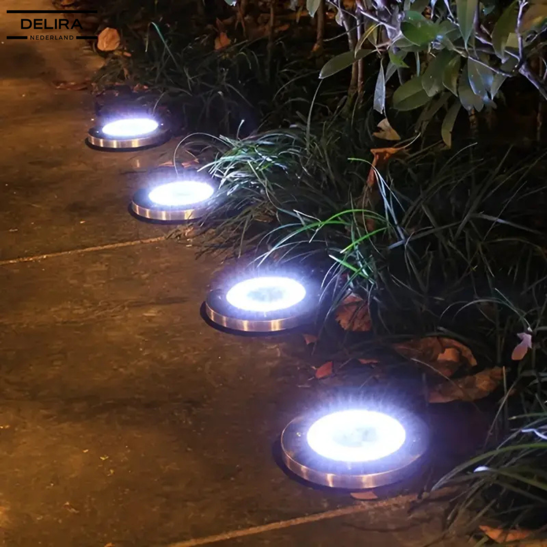 GlowHaven™ – Verlicht je tuin als nooit tevoren met roestvrije solar grondspots