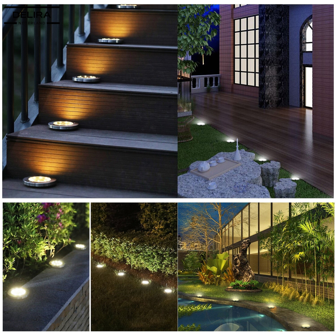 GlowHaven™ – Verlicht je tuin als nooit tevoren met roestvrije solar grondspots