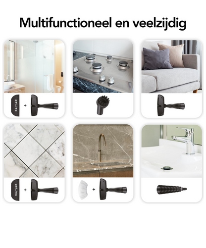 Living Goods Stoomreiniger - Handstoomreiniger - Vlekkenreiniger - Vloer, Badkamer, Keuken - Tapijtreiniger - 1050w