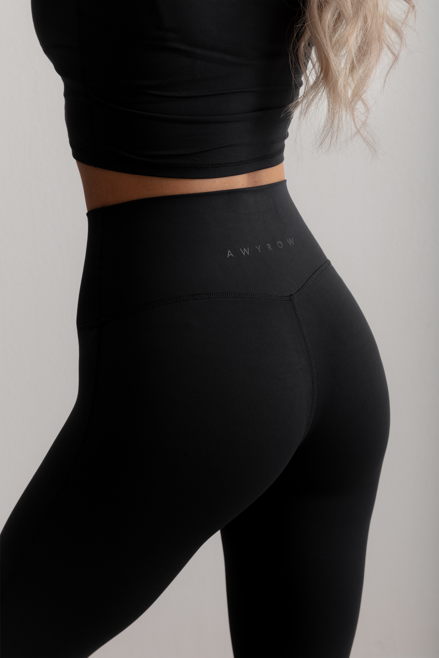 Zwarte Zachte Flared Leggings
